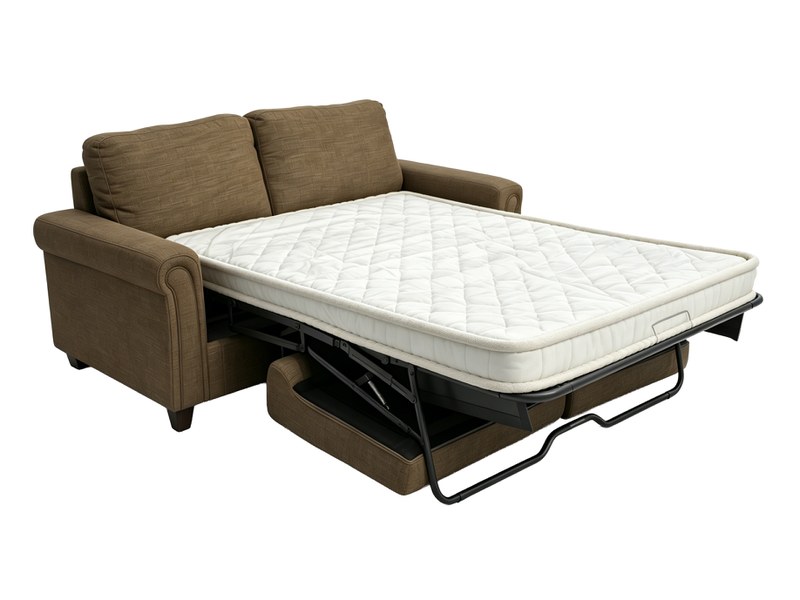 Mecanismo de sofá cama de 2 pliegues con soporte para cojín de asiento